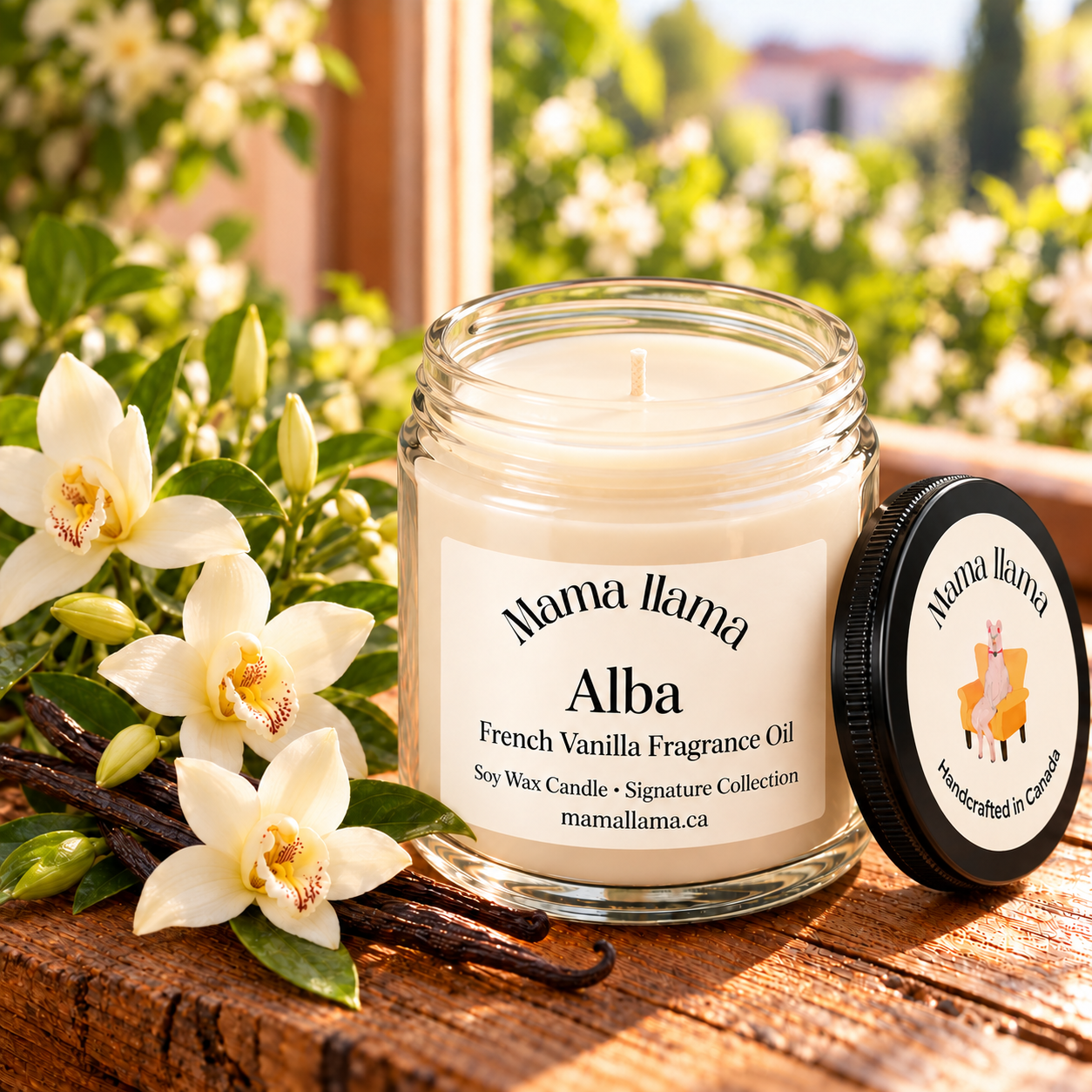 Alba — French Vanilla Soy Wax Candle - Image 2