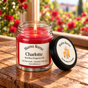 Charlotte — Red Rose Soy Wax Candle - Image 3