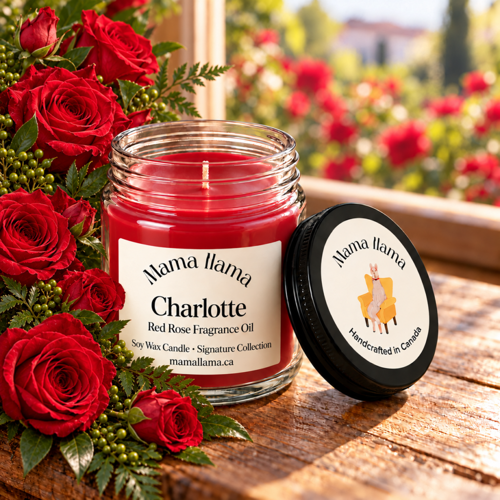Charlotte — Red Rose Soy Wax Candle