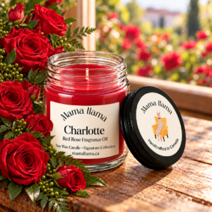 Charlotte — Red Rose Soy Wax Candle - Image 2