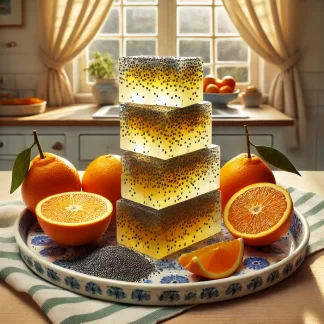Orange & Poppy Seeds Soap Bar <br> 5 oz/150 g